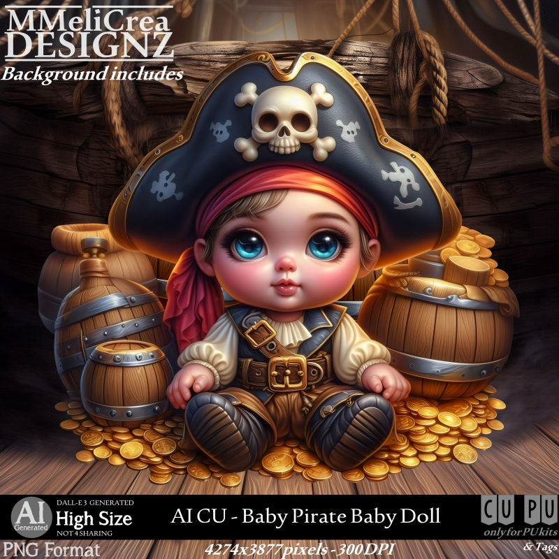 (image for) AI - CU Baby Pirate Baby Doll (CU4PU/PNG)